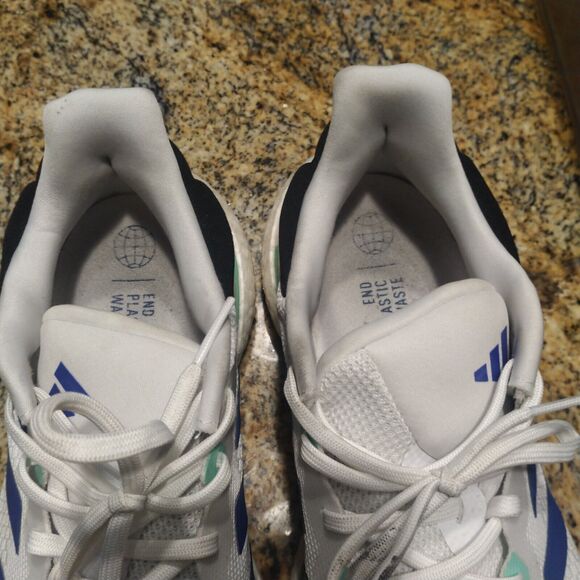 Rare Adidas Solarglide 6 Running Shoes Cloud White Blue Mint Men's US 11 - Picture 12 of 14